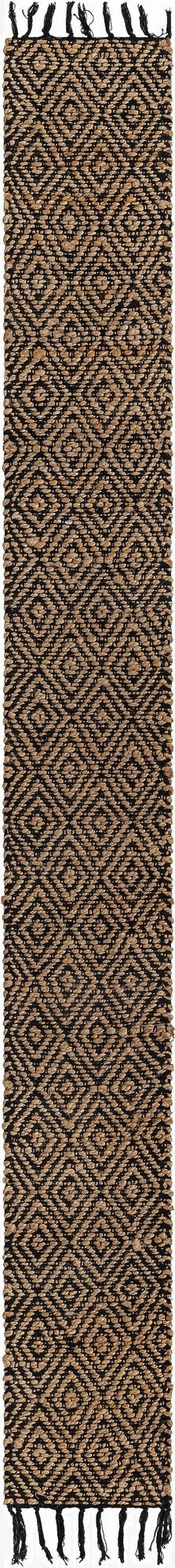  1' 2 x 10'  Hand Woven Braided Jute Table Runner Rug