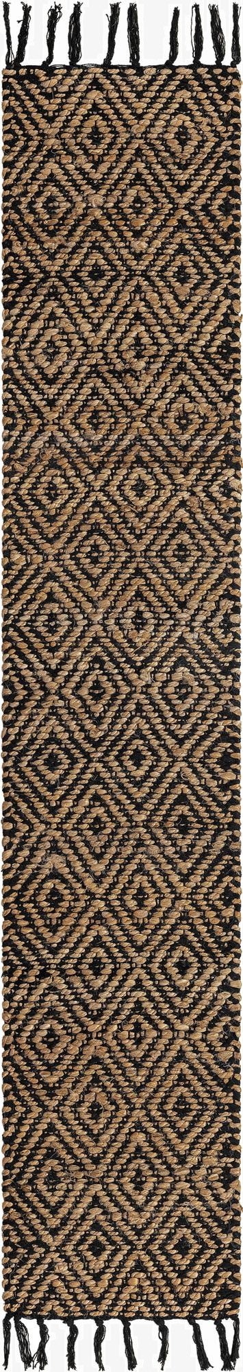  1' 2 x 6' 1  Hand Woven Braided Jute Table Runner Rug