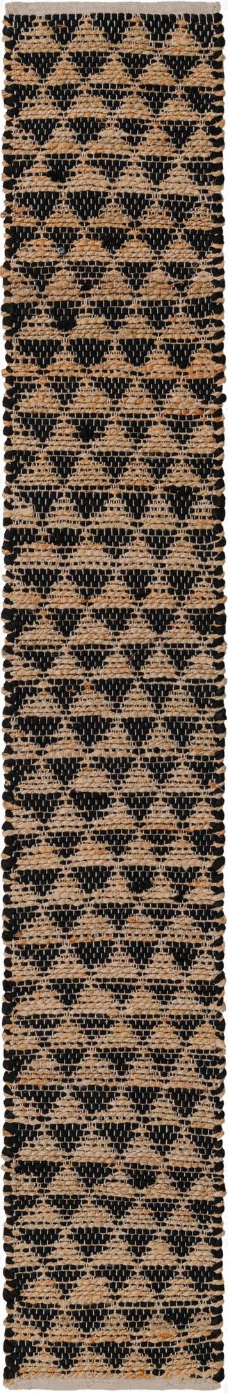  1' 2 x 8'  Hand Woven Chindi Jute Table Runner Rug