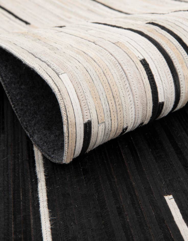 Detail image of  6' 1 x 9' Cowhide Leather Rug