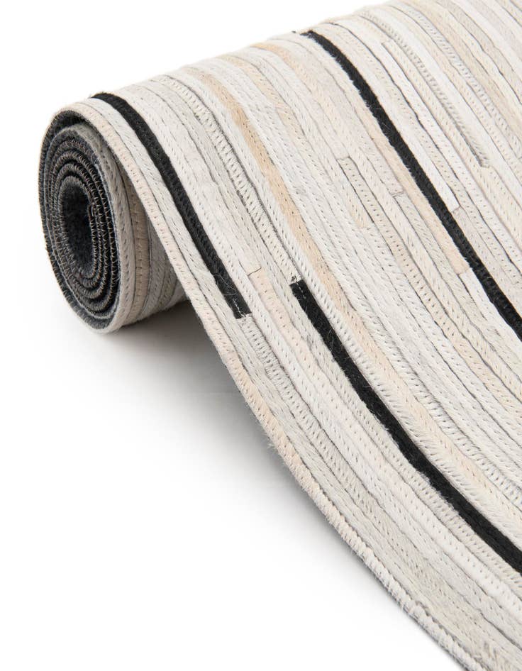 Detail image of  6' 1 x 9' Cowhide Leather Rug