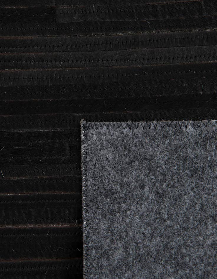 Detail image of  7' 10 x 7' 10 Cowhide Leather Square Rug