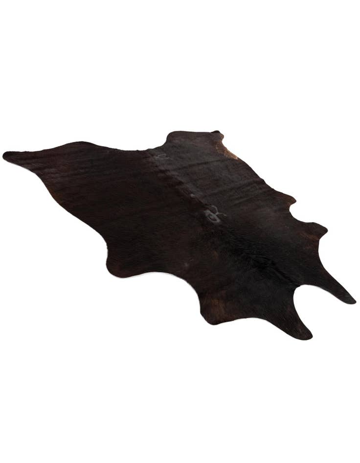 Detail image of  4' 5 x 5' 6 Cowhide Leather Freeform Rug