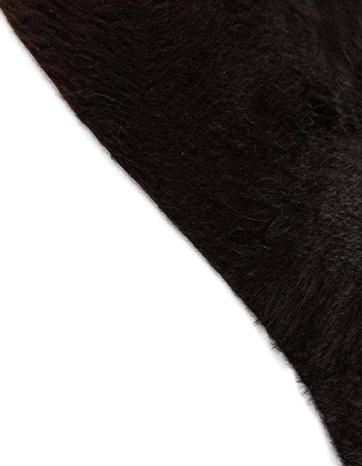 Detail image of  4' 5 x 5' 6 Cowhide Leather Freeform Rug