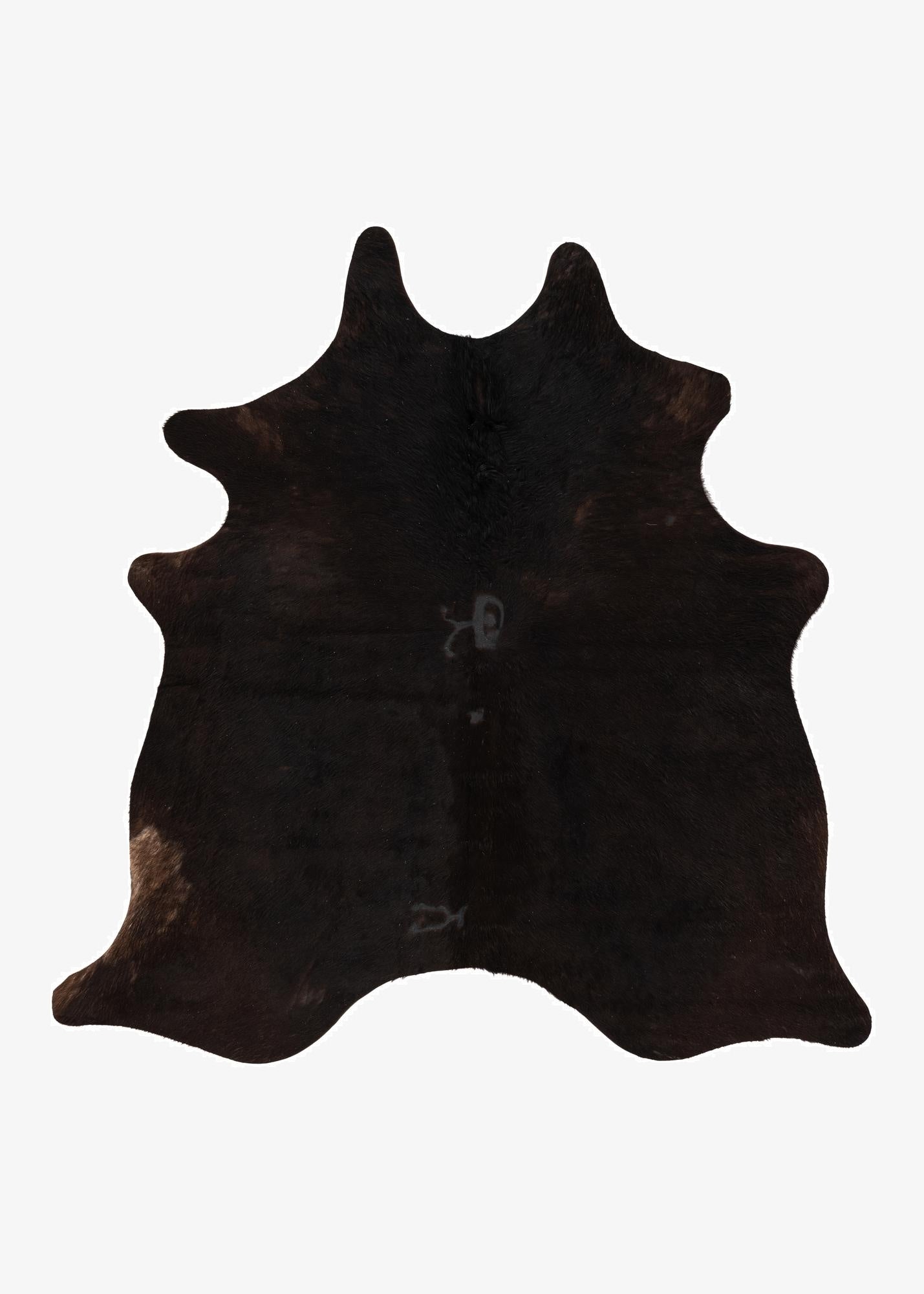  4' 5 x 5' 6 Cowhide Leather Freeform Rug