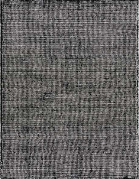 A 10 Ft runner rug from the Jill Zarin English Manor collection, featuring a modern textured black and purple striped pattern.