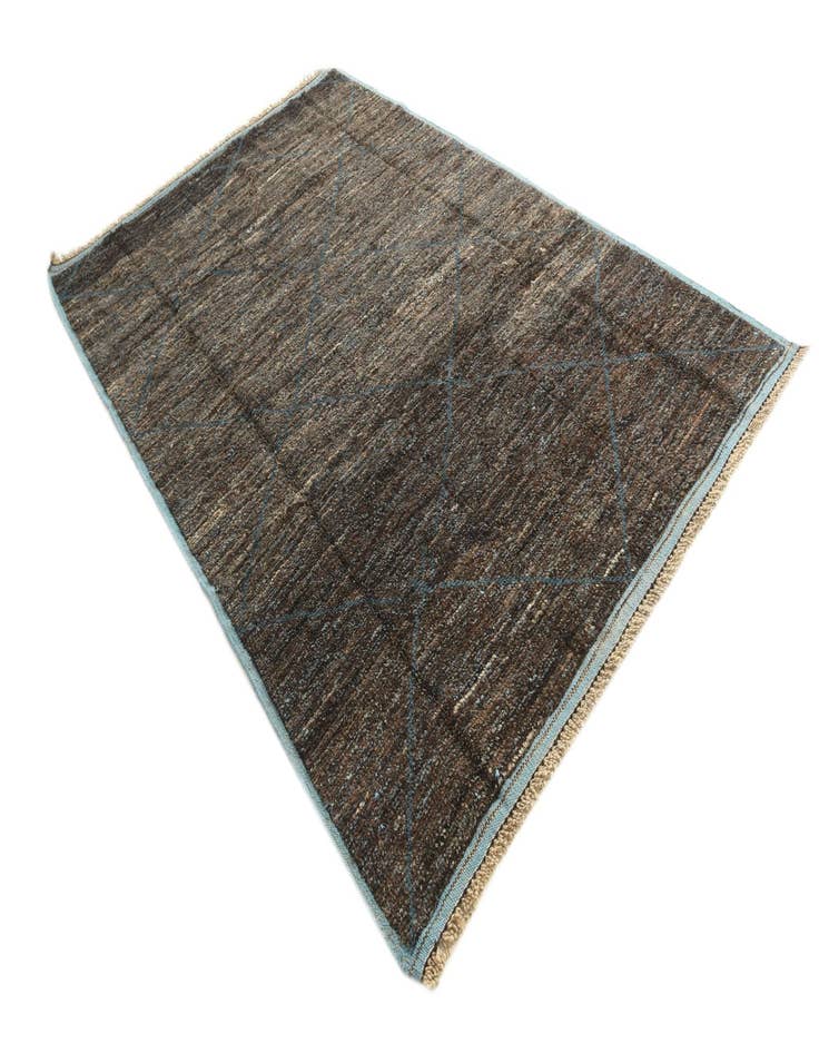 Detail image of  6' 2 x 9' 7  Hand Knotted Moroccan Wool Rug