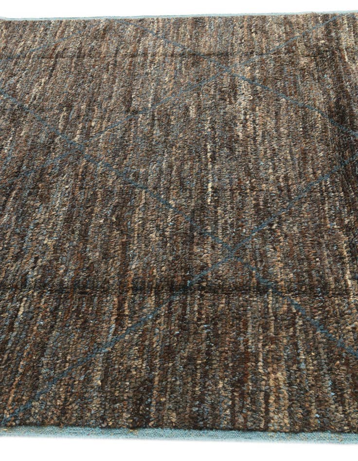 Detail image of  6' 2 x 9' 7  Hand Knotted Moroccan Wool Rug