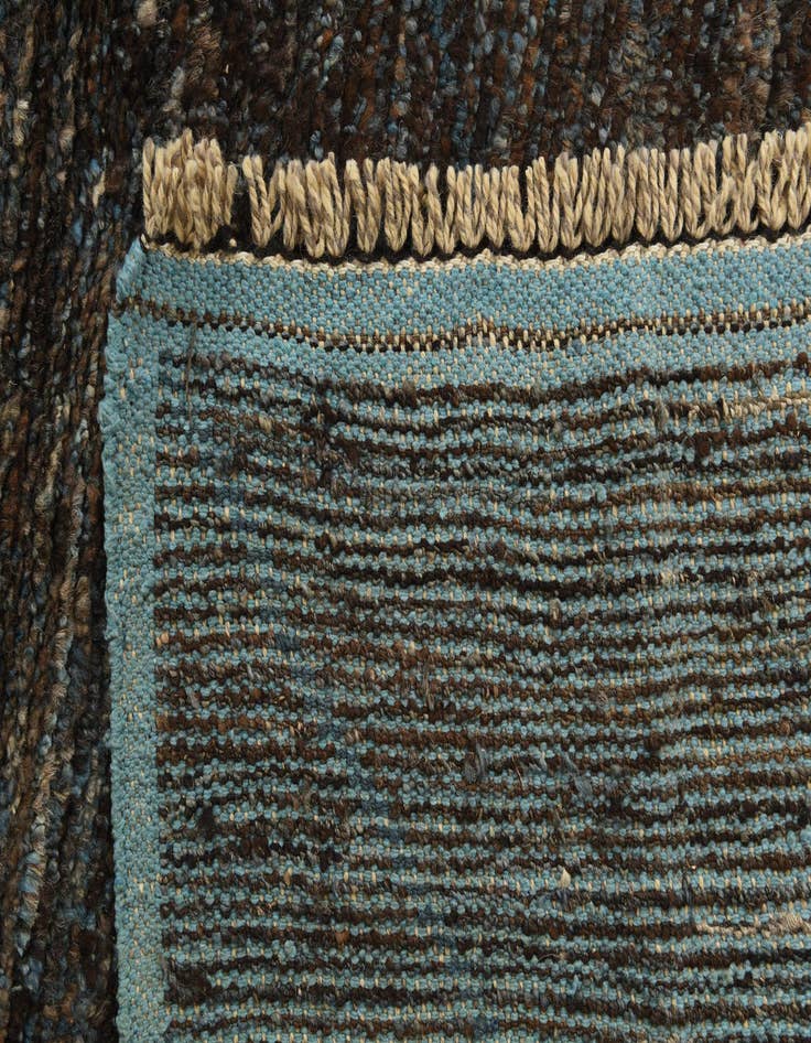 Detail image of  6' 2 x 9' 7  Hand Knotted Moroccan Wool Rug