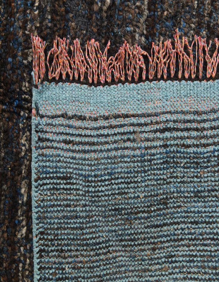 Detail image of  7' 9 x 9' 2  Hand Knotted Moroccan Wool Rug