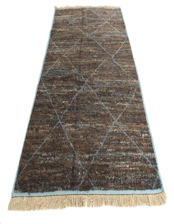 Detail image of  6' 2 x 9' 5  Hand Knotted Moroccan Wool Rug