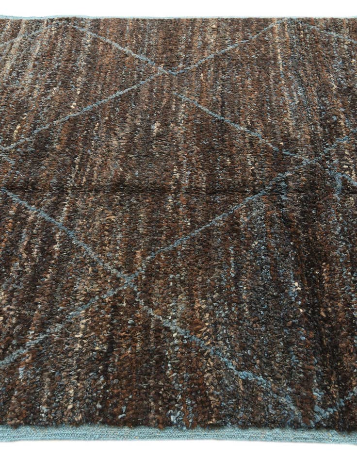 Detail image of  6' 2 x 9' 5  Hand Knotted Moroccan Wool Rug