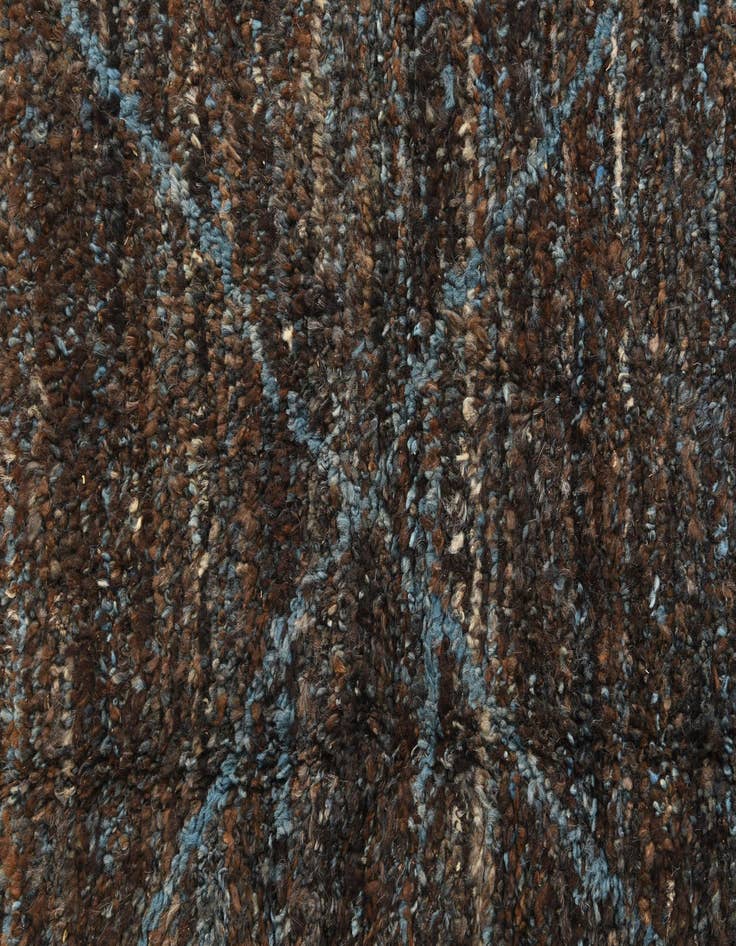 Detail image of  6' 2 x 9' 5  Hand Knotted Moroccan Wool Rug