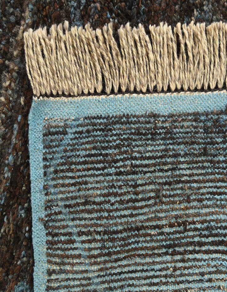 Detail image of  6' 2 x 9' 5  Hand Knotted Moroccan Wool Rug