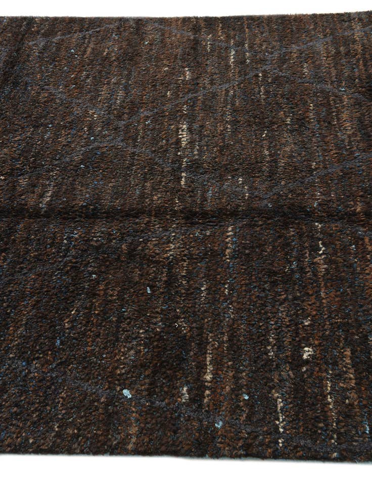 Detail image of  5' 10 x 9' 2  Hand Knotted Moroccan Wool Rug