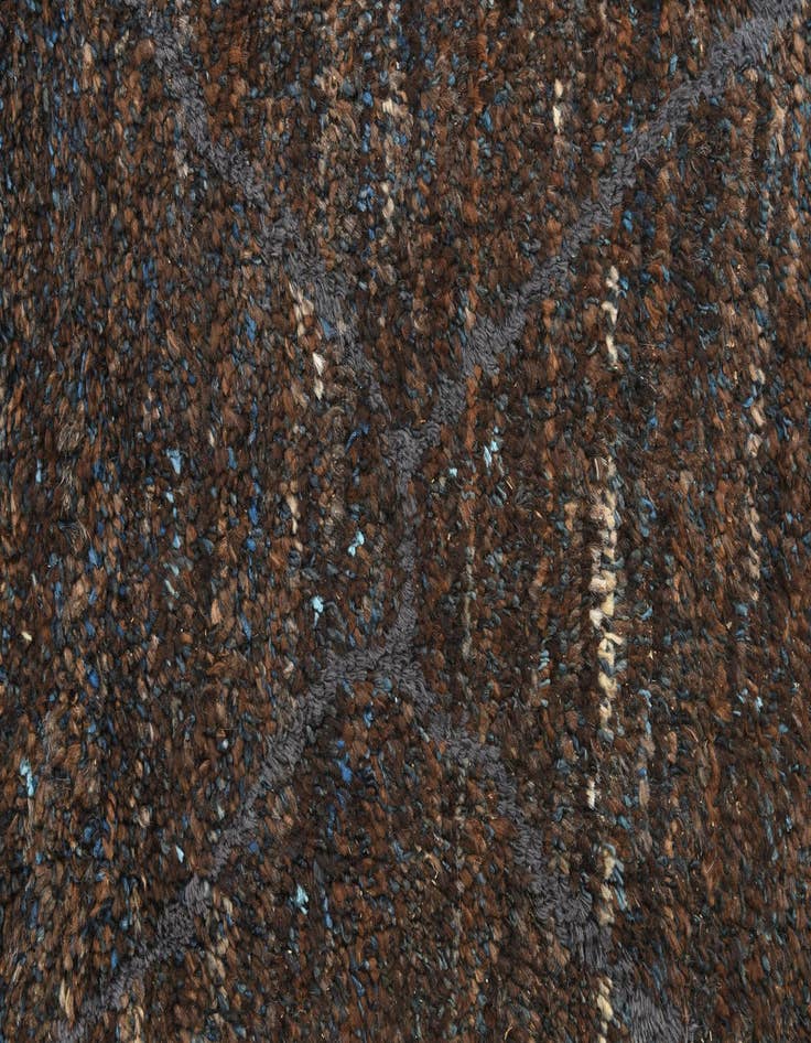 Detail image of  5' 10 x 9' 2  Hand Knotted Moroccan Wool Rug