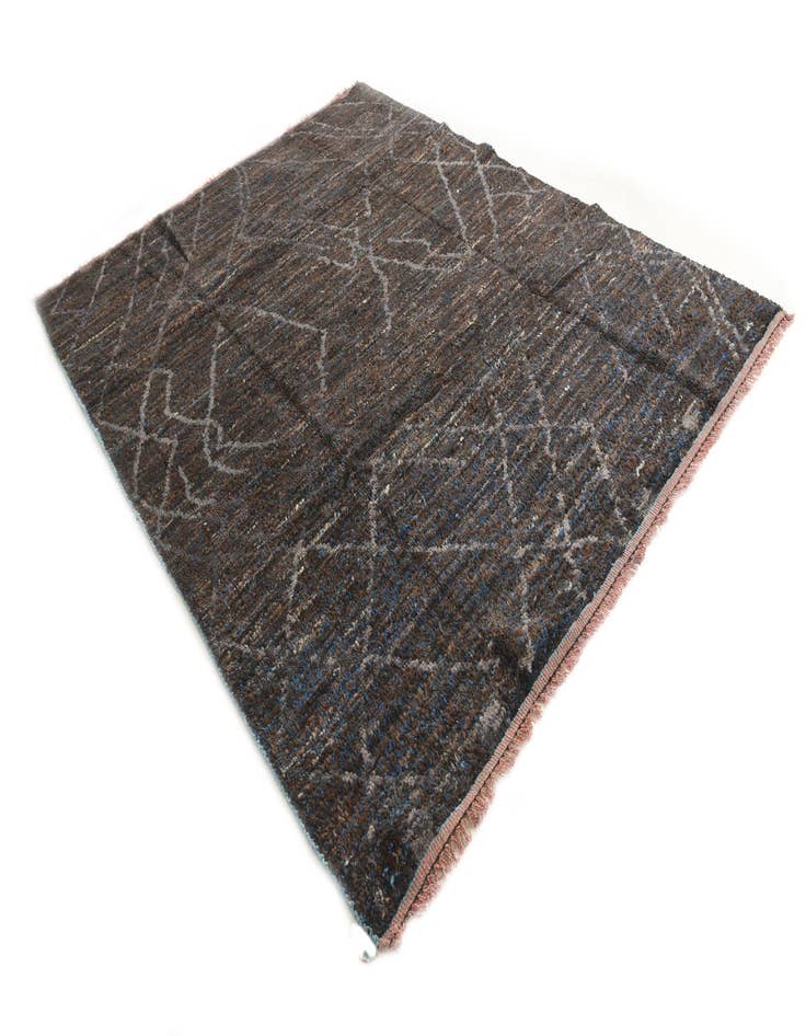 Detail image of  8' x 10' 1  Hand Knotted Moroccan Wool Rug