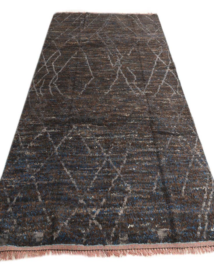 Detail image of  8' x 10' 1  Hand Knotted Moroccan Wool Rug