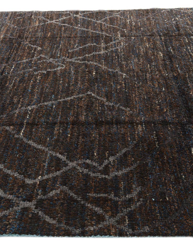 Detail image of  8' x 10' 1  Hand Knotted Moroccan Wool Rug