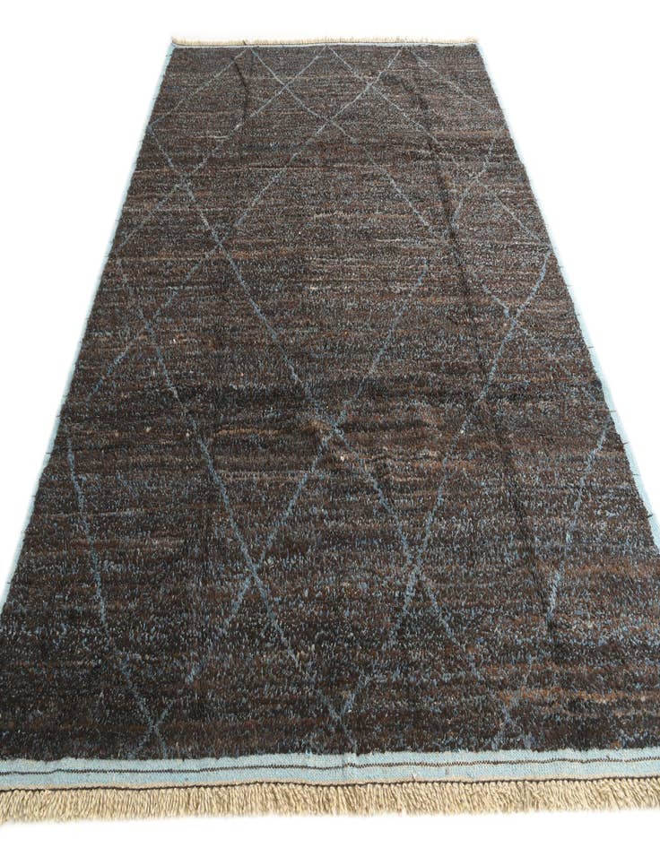 Detail image of  8' x 10' 8  Hand Knotted Moroccan Wool Rug