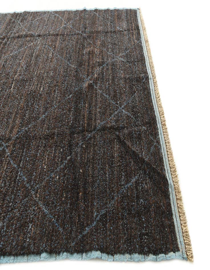 Detail image of  8' x 10' 8  Hand Knotted Moroccan Wool Rug