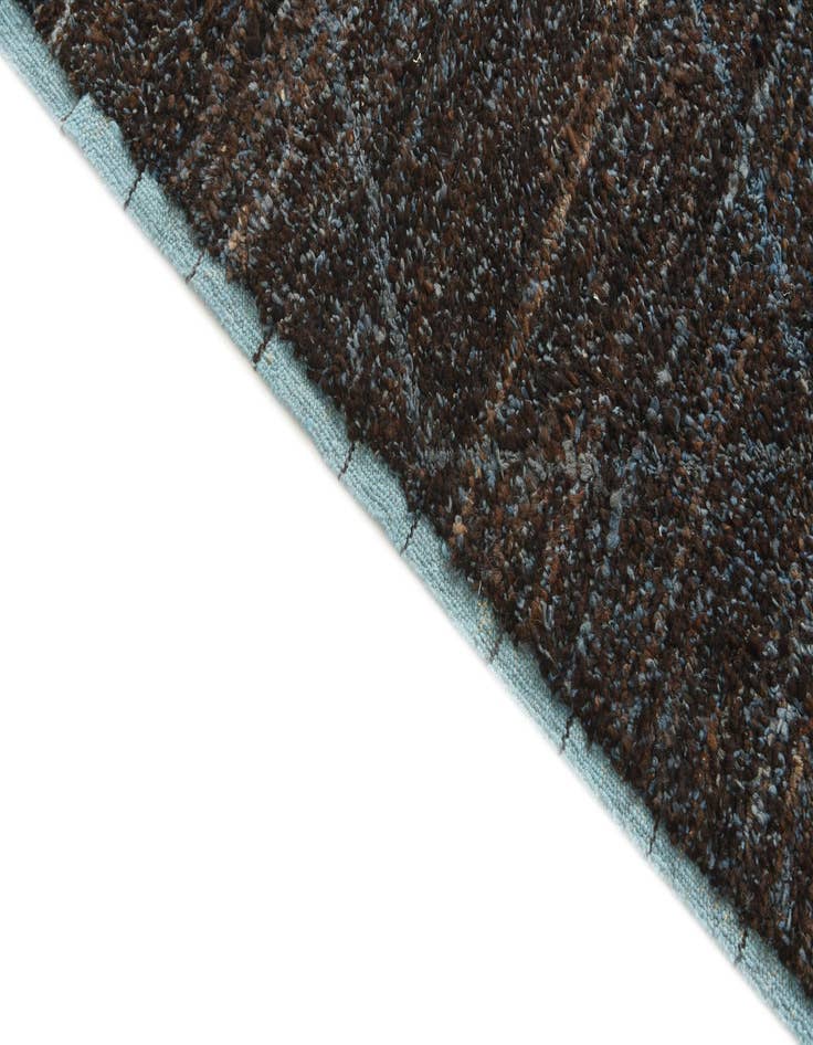 Detail image of  8' x 10' 8  Hand Knotted Moroccan Wool Rug