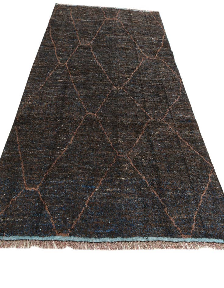 Detail image of  7' 10 x 10' 4  Hand Knotted Moroccan Wool Rug