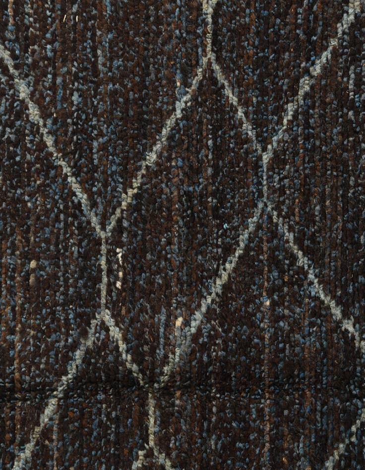 Detail image of  6' 1 x 9' 5  Hand Knotted Moroccan Wool Rug