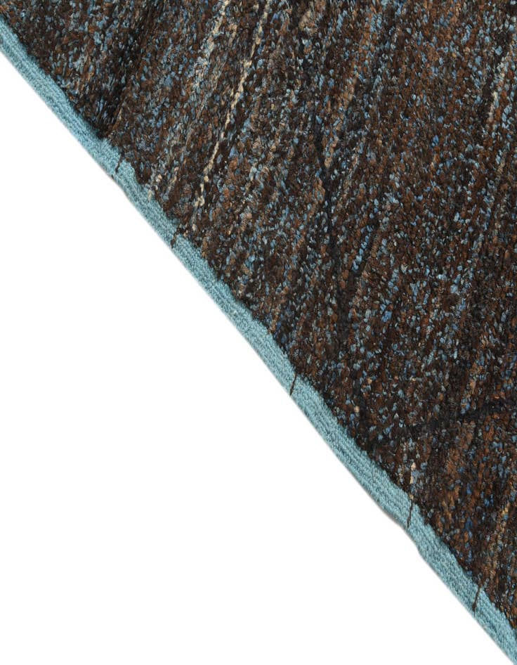 Detail image of  6' 2 x 9' 2  Hand Knotted Moroccan Wool Rug