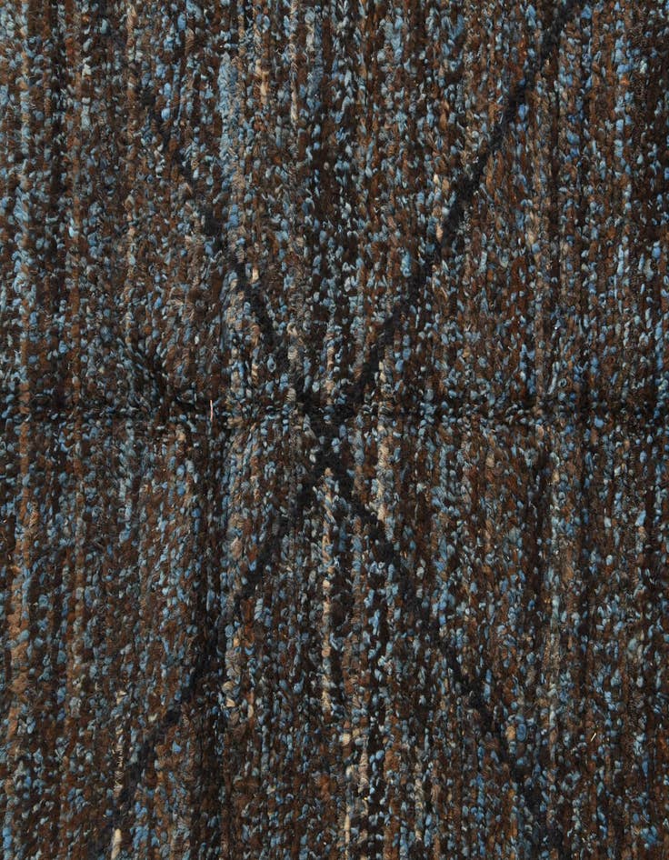 Detail image of  6' 2 x 9' 2  Hand Knotted Moroccan Wool Rug
