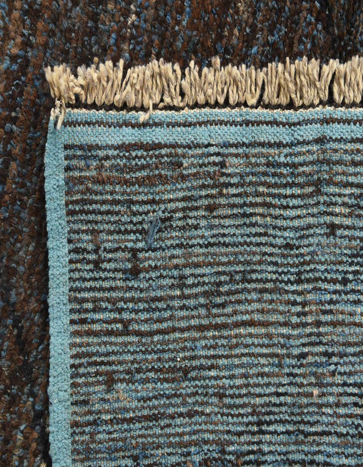 Detail image of  6' 2 x 9' 2  Hand Knotted Moroccan Wool Rug