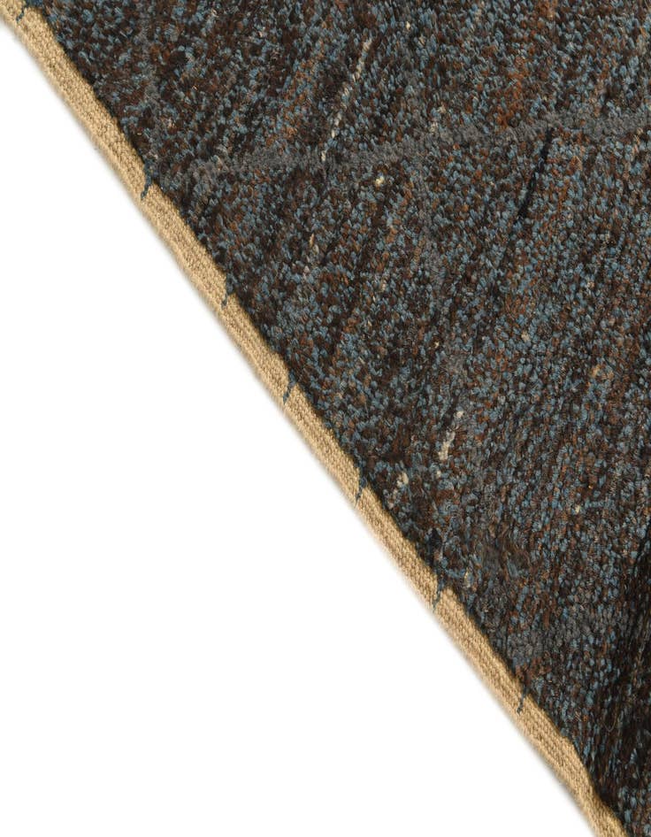 Detail image of  6' 2 x 9' 6  Hand Knotted Moroccan Wool Rug