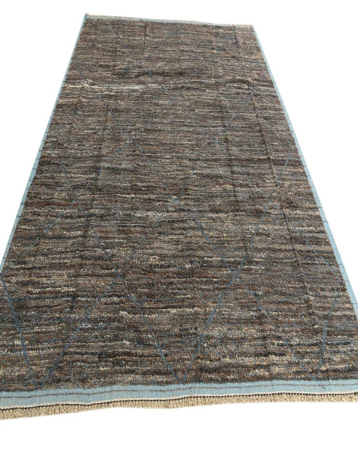 Detail image of  7' 10 x 10' 4  Hand Knotted Moroccan Wool Rug