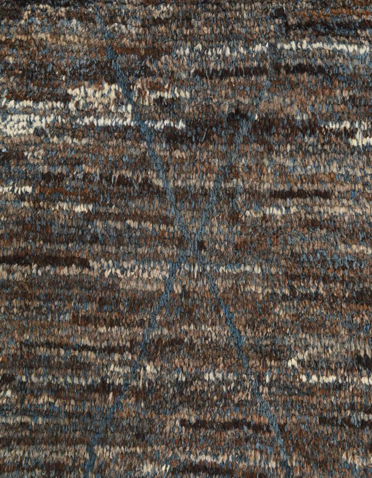Detail image of  7' 10 x 10' 4  Hand Knotted Moroccan Wool Rug