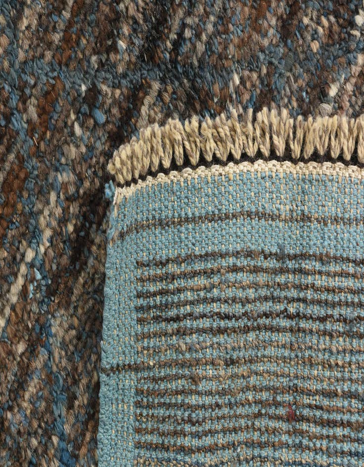 Detail image of  7' 10 x 10' 4  Hand Knotted Moroccan Wool Rug