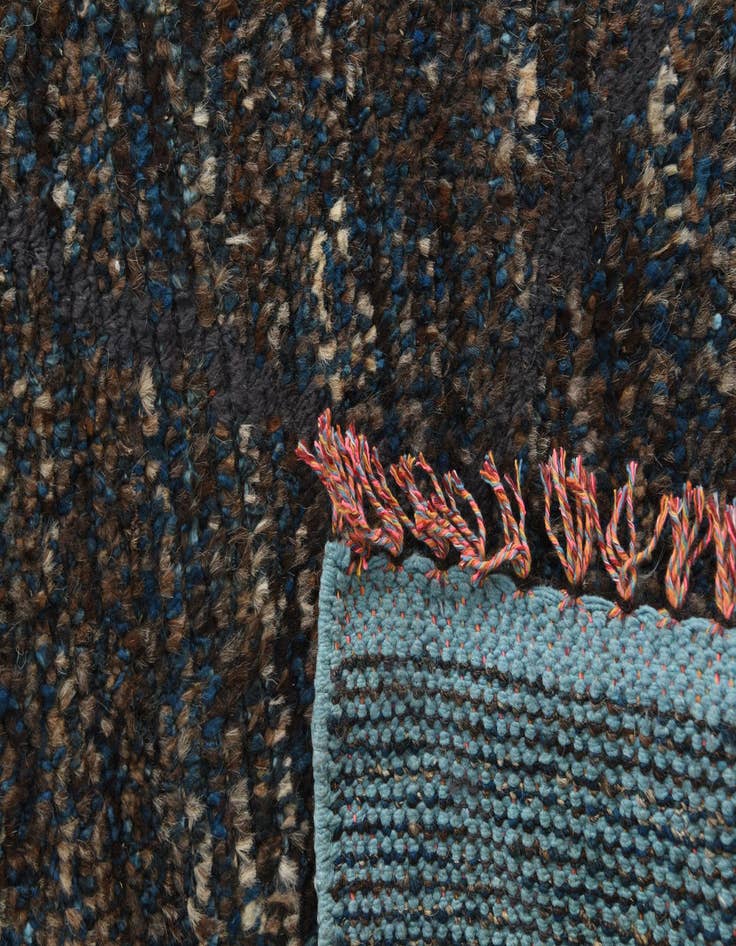 Detail image of  7' 10 x 10' 6  Hand Knotted Moroccan Wool Rug