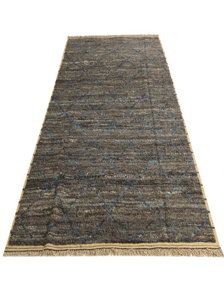 Detail image of  6' 6 x 9' 8  Hand Knotted Moroccan Wool Rug