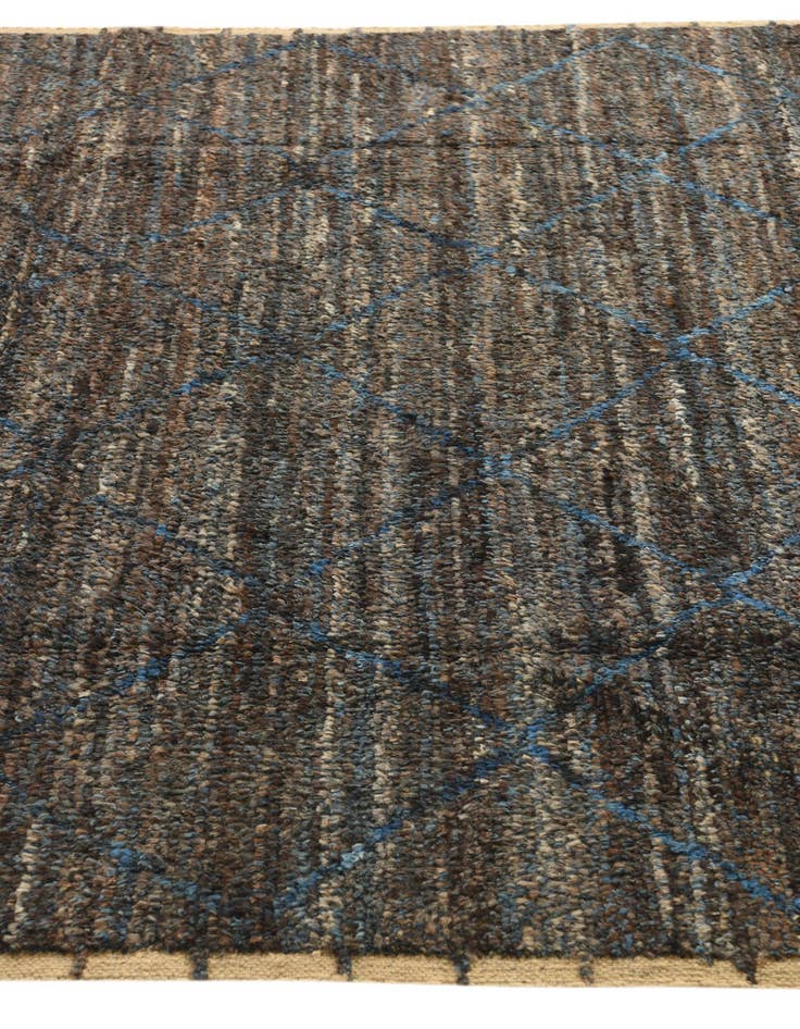 Detail image of  6' 6 x 9' 8  Hand Knotted Moroccan Wool Rug