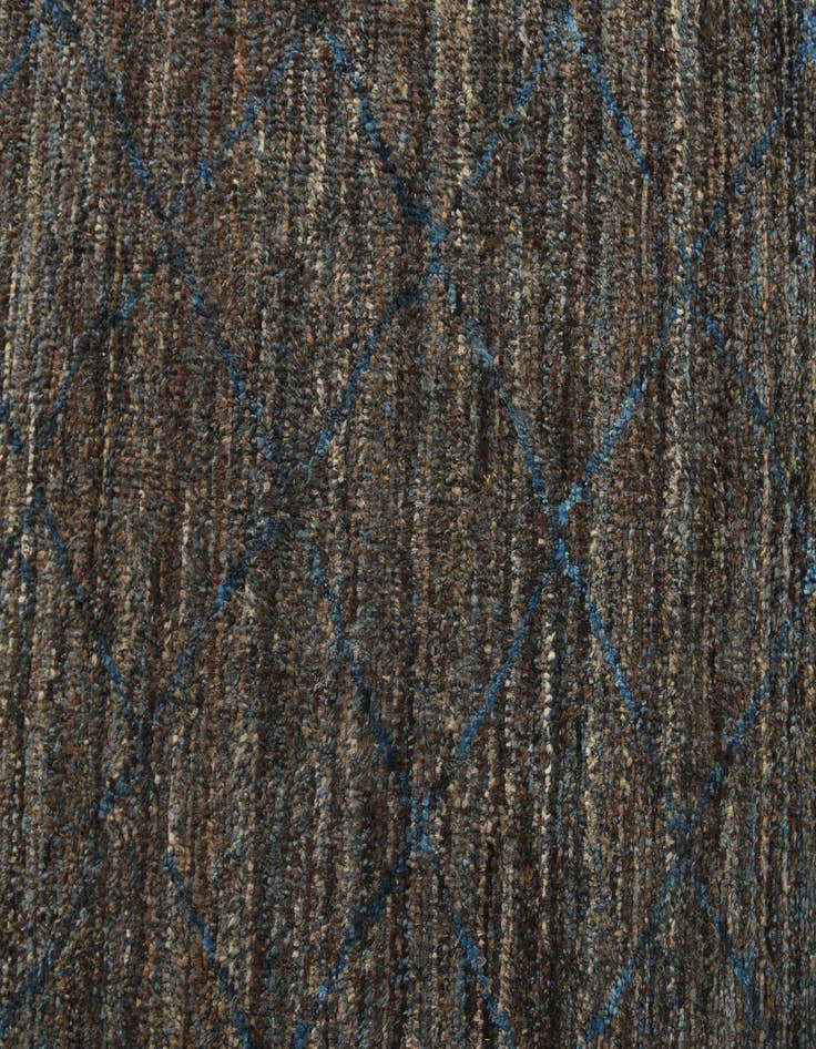 Detail image of  6' 6 x 9' 8  Hand Knotted Moroccan Wool Rug