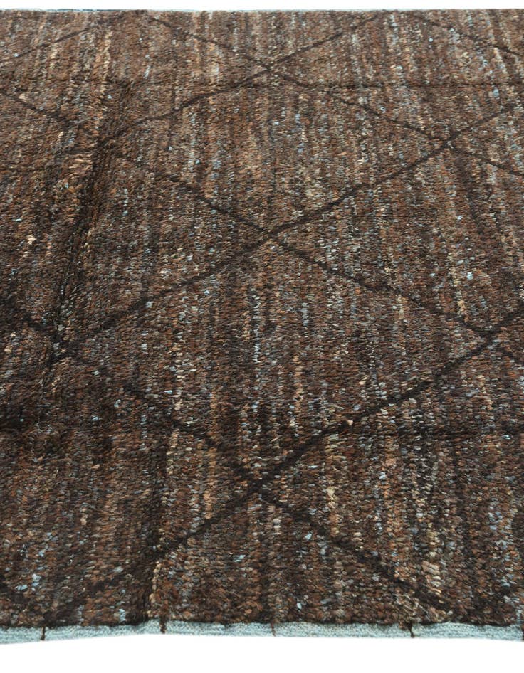 Detail image of  6' 3 x 9' 7  Hand Knotted Moroccan Wool Rug