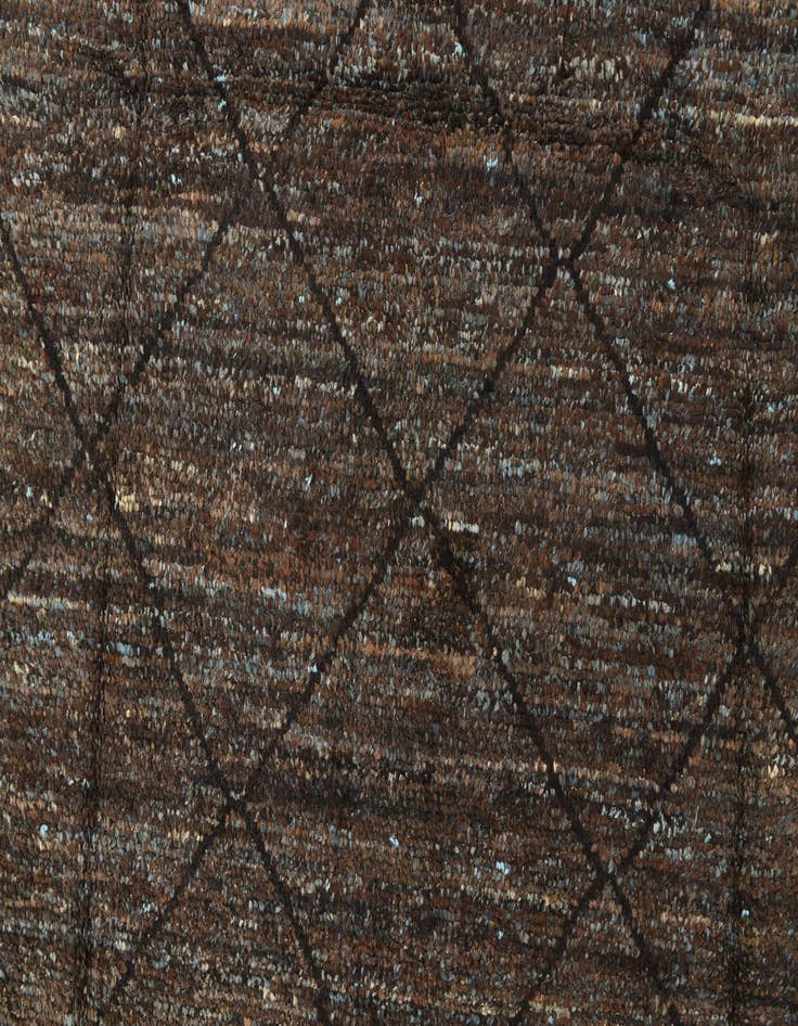 Detail image of  6' 3 x 9' 7  Hand Knotted Moroccan Wool Rug