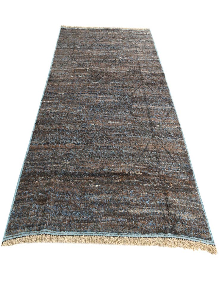 Detail image of  6' 1 x 9'  Hand Knotted Moroccan Wool Rug