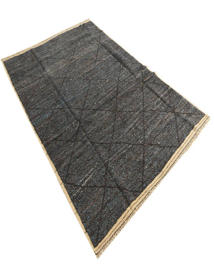 Detail image of  6' 4 x 9' 3  Hand Knotted Moroccan Wool Rug