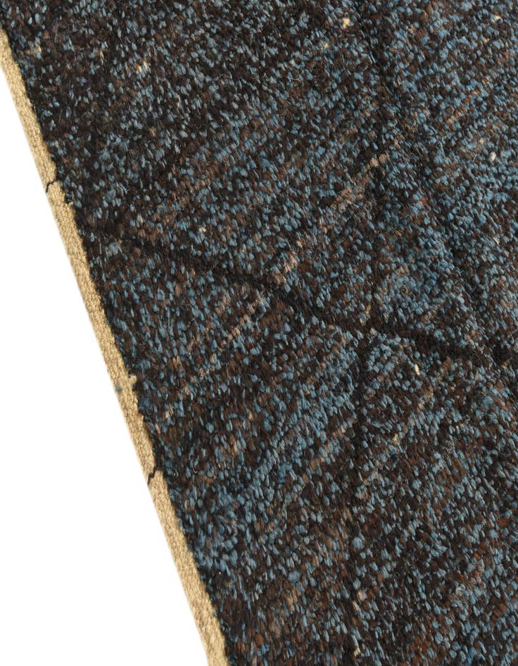 Detail image of  6' 4 x 9' 3  Hand Knotted Moroccan Wool Rug