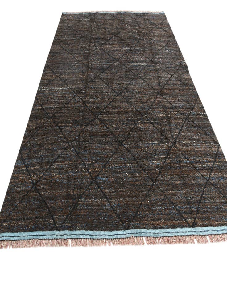 Detail image of  8' x 10' 4  Hand Knotted Moroccan Wool Rug