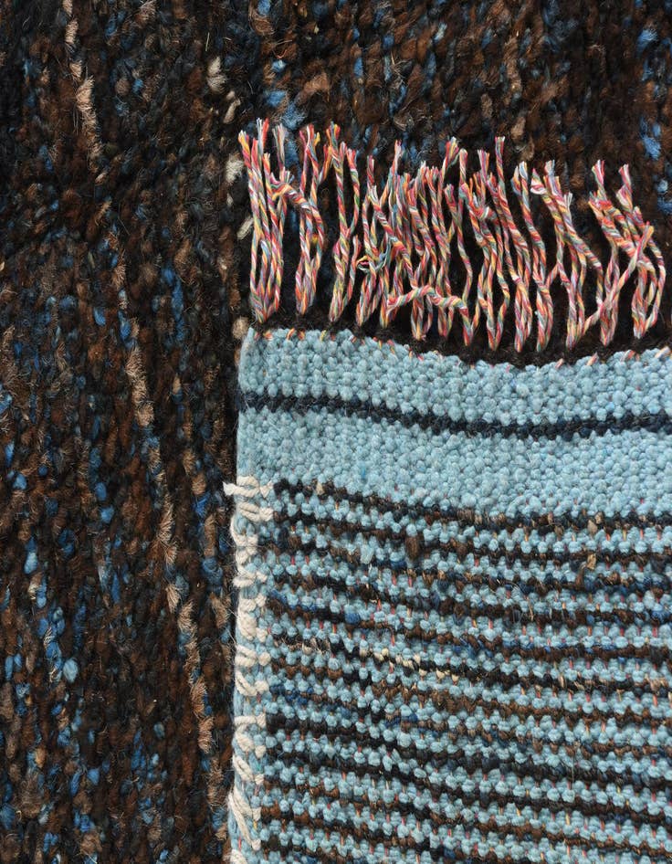 Detail image of  8' x 10' 4  Hand Knotted Moroccan Wool Rug