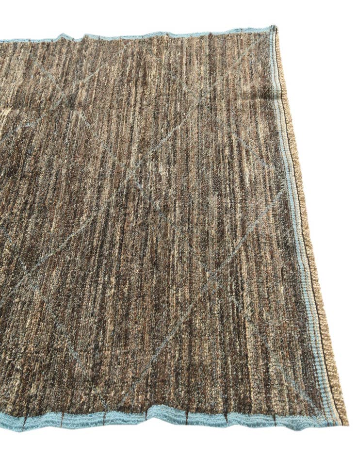 Detail image of  5' 2 x 8' 4  Hand Knotted Moroccan Wool Rug