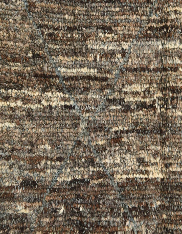 Detail image of  5' 2 x 8' 4  Hand Knotted Moroccan Wool Rug