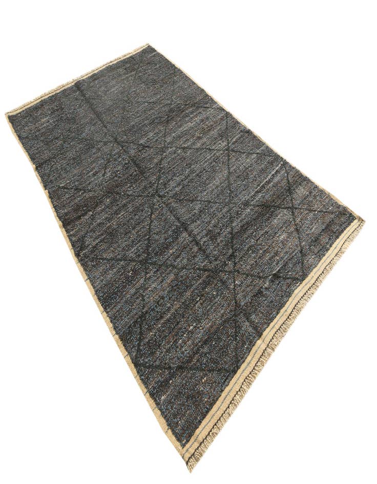 Detail image of  6' 2 x 9' 2  Hand Knotted Moroccan Wool Rug