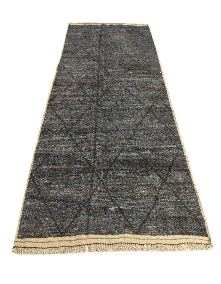 Detail image of  6' 2 x 9' 2  Hand Knotted Moroccan Wool Rug